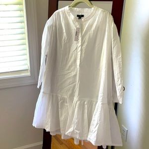 White tunic dress